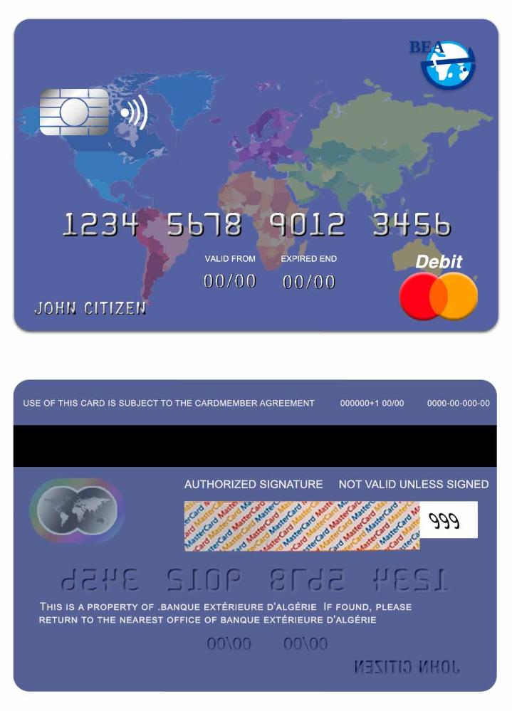 Algeria Banque Extérieure D'algérie mastercard